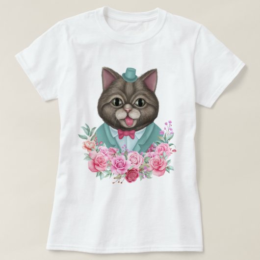 Fancy kat t-shirt (Design voorkant)