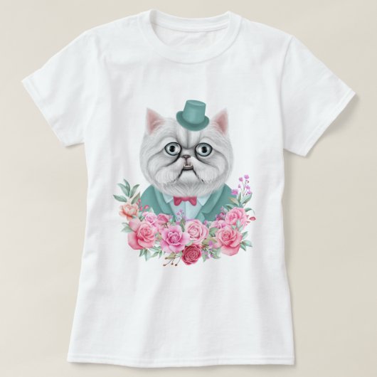Fancy kat T-Shirt (Design voorkant)