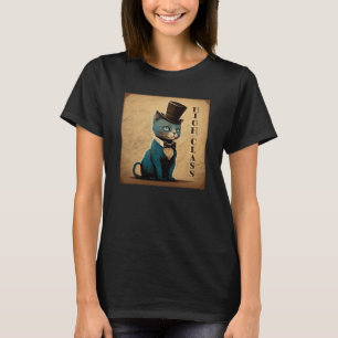 Fancy katje hoogste hoge klasse hoge Stropdas teg T-shirt