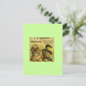 Fancy katten briefkaart (Staand voorkant)