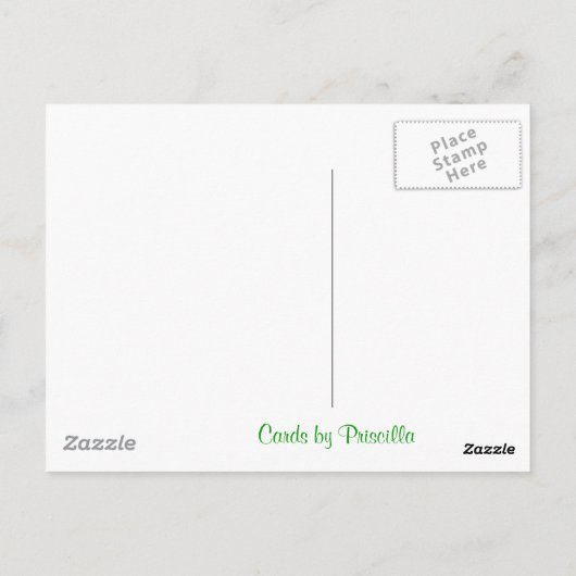 Fancy katten briefkaart (Achterkant)