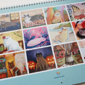 Fancy katten portretten kunst kalender