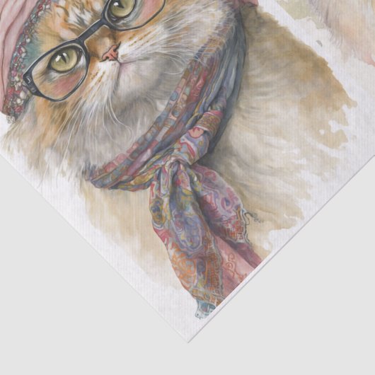 Fancy katten tissuepapier (Detail)