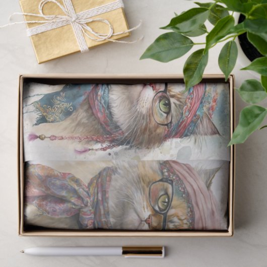 Fancy katten tissuepapier (Geschenk)
