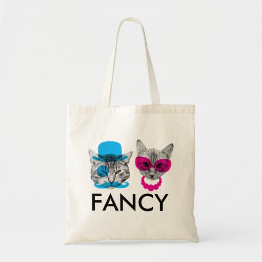 Fancy katten tote bag (Voorkant)