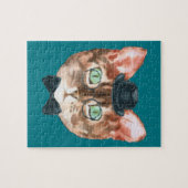 Fancy kattenbroodjes Dekker bovenaan Legpuzzel (Horizontaal)