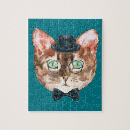 Fancy kattenbroodjes Dekker bovenaan Legpuzzel (Verticaal)