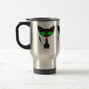 Fancy kattenreismuis voor zwarte kattenbak reisbeker