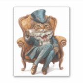 Fancy Kattenvereniging � Victoriaans Koninklijk Ka Sticker (Voorkant)