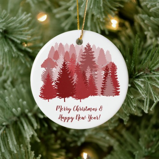 Fancy Kerst Boom Keramisch Ornament (Boom)