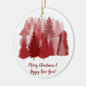 Fancy Kerst Boom Keramisch Ornament (Links)