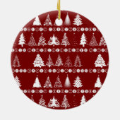 Fancy Kerst Boom Keramisch Ornament (Achterkant)