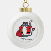 Fancy kerst keramische bal ornament (Voorkant)