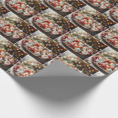 Fancy kerst suikerkoekjes cadeaupapier (Hoek)