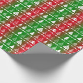 Fancy kerstboom cadeaupapier (Hoek)