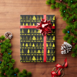 Fancy kerstboom cadeaupapier
