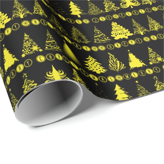 Fancy kerstboom cadeaupapier (Rol Hoek)