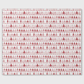 Fancy kerstboom cadeaupapier (Vlak)