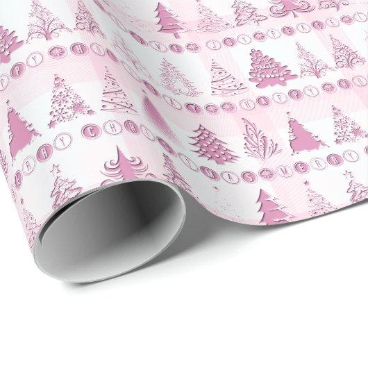 Fancy kerstboom cadeaupapier (Rol Hoek)