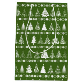 Fancy Kerstboom Groene Gift Bag Medium Cadeauzakje