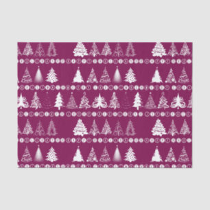 Fancy kerstboom Paarse tissue papier
