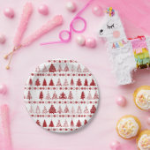 Fancy kerstboom papier Bord (Feest)