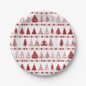 Fancy kerstboom papier Bord (Voorkant)