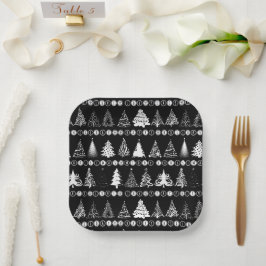 Fancy kerstboom papier Bord