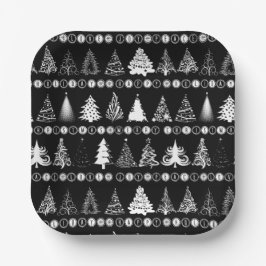 Fancy kerstboom papier Bord