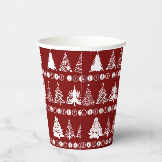 Fancy kerstboom papieren beker (Rechts)