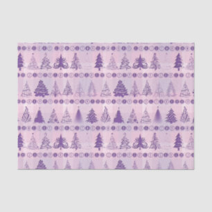 Fancy kerstboom roze weefsel papier