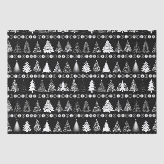 Fancy kerstboom tissuepapier (Voorkant)