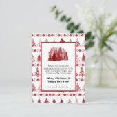Fancy kerstboom vakantie Kaart (Staand voorkant)