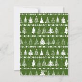 Fancy kerstboom vakantie Kaart (Achterkant)