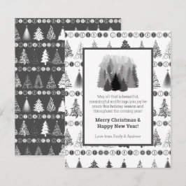 Fancy kerstboom vakantie Kaart
