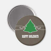 Fancy kerstboomkringen Magnet (Voorkant / Achterkant)