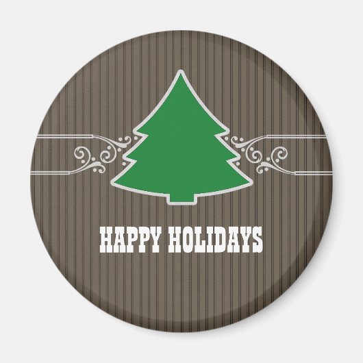 Fancy kerstboomkringen Magnet (Voorkant)