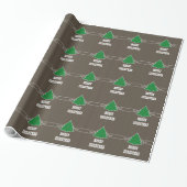 Fancy kerstboomkringen omslagpapier cadeaupapier (Uitgerold)