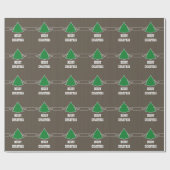 Fancy kerstboomkringen omslagpapier cadeaupapier (Vlak)