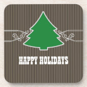 Fancy kerstboomrokken Onderzetter set (Voorkant)