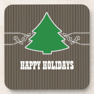 Fancy kerstboomrokken Onderzetter set