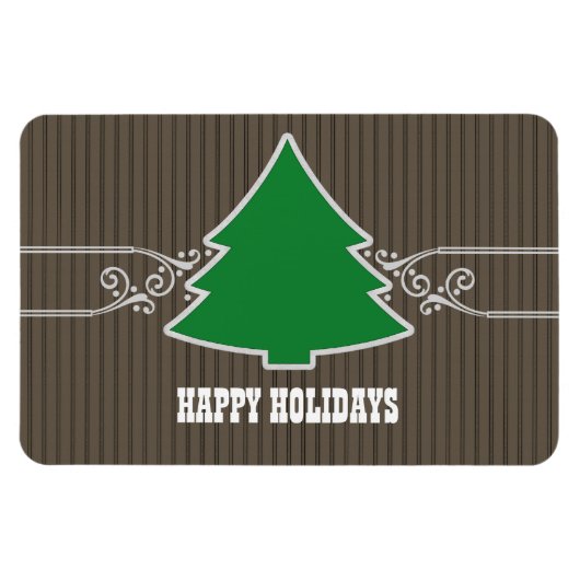 Fancy kerstboomscheuren Premium Magnet Magneet (Horizontaal)