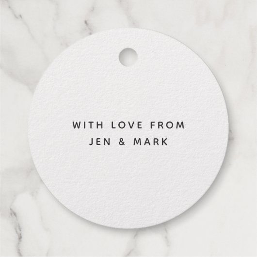 Fancy kerstfeest Font Gold Foil Round Gift Bedankjes Labels (Achterkant)