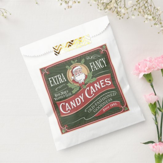 Fancy kerstfeest met snoepjes bedankzakje (Gezegeld)