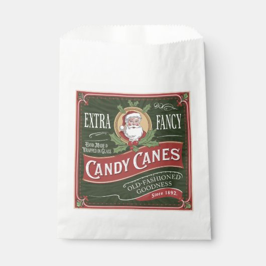 Fancy kerstfeest met snoepjes bedankzakje (Voorkant)