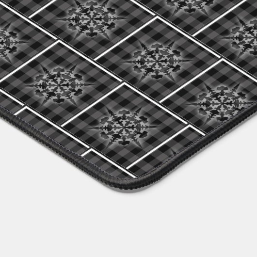 Fancy kerstfeestdag met Snowflake Pattern Bureaumat (Hoek)