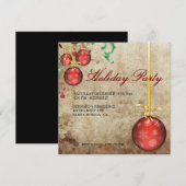 Fancy kerstfeestdagen kaart (Voorkant / Achterkant)