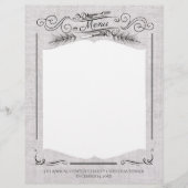 Fancy kerstfeestmenu met vorkmes (Voorkant)