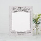 Fancy kerstfeestmenu met vorkmes (Staand voorkant)