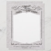 Fancy kerstfeestmenu met vorkmes (Voorkant / Achterkant)